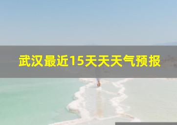 武汉最近15天天天气预报