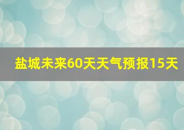 盐城未来60天天气预报15天