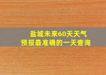 盐城未来60天天气预报最准确的一天查询