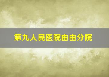 第九人民医院由由分院