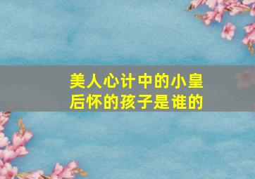 美人心计中的小皇后怀的孩子是谁的