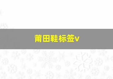 莆田鞋标签v