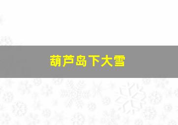 葫芦岛下大雪