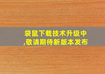 袋鼠下载技术升级中,敬请期待新版本发布