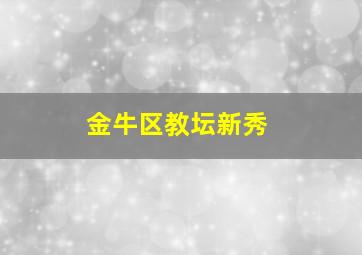 金牛区教坛新秀