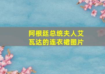 阿根廷总统夫人艾瓦达的连衣裙图片