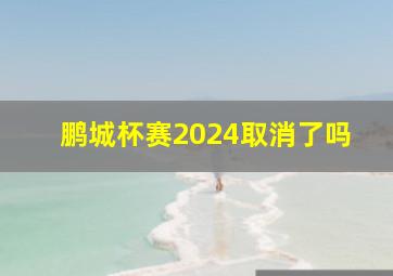 鹏城杯赛2024取消了吗